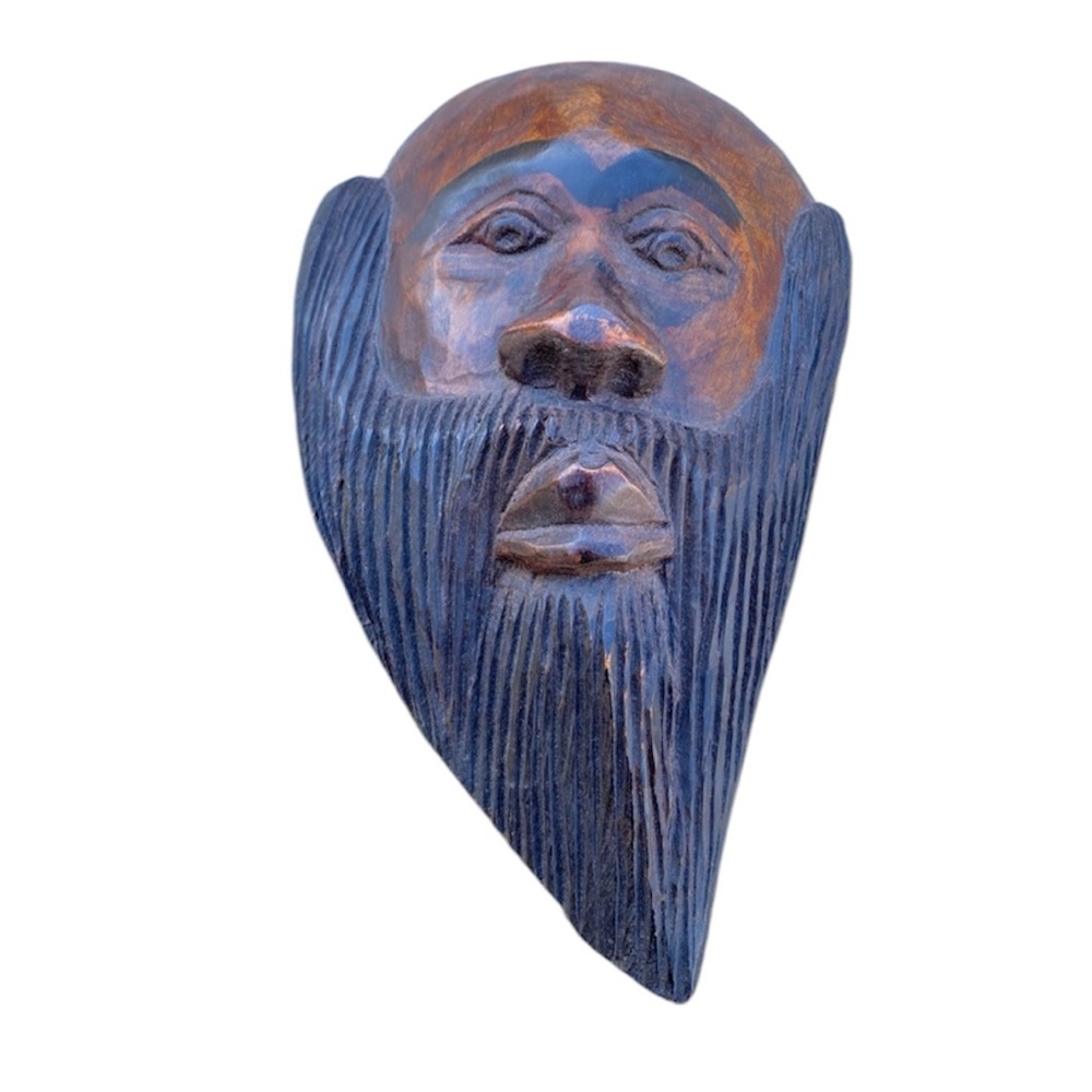 African Wood face mask Carving figure statue figurine carved sculpture wooden